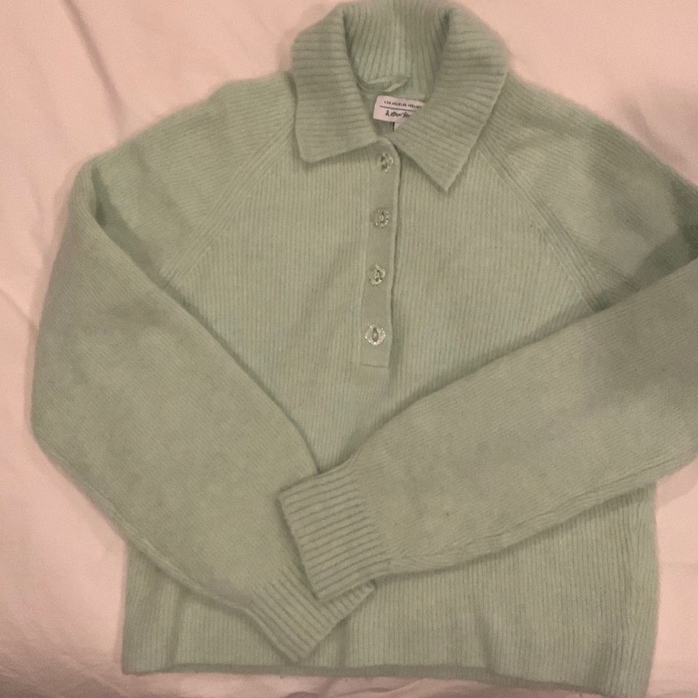 & Other Stories mint green sweater